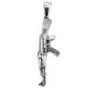 AK-47 assault riffle - Silver pendant
